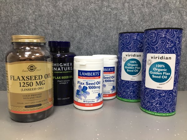 Different flaxseed forms and brands Flaxseed