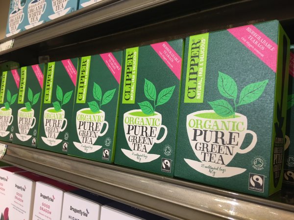 Some organic green tea Green tea