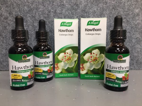 Two hawthron tinctures brands Hawthorn