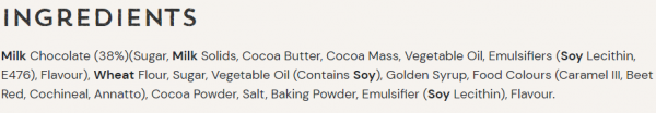 Tim tam ingredients2